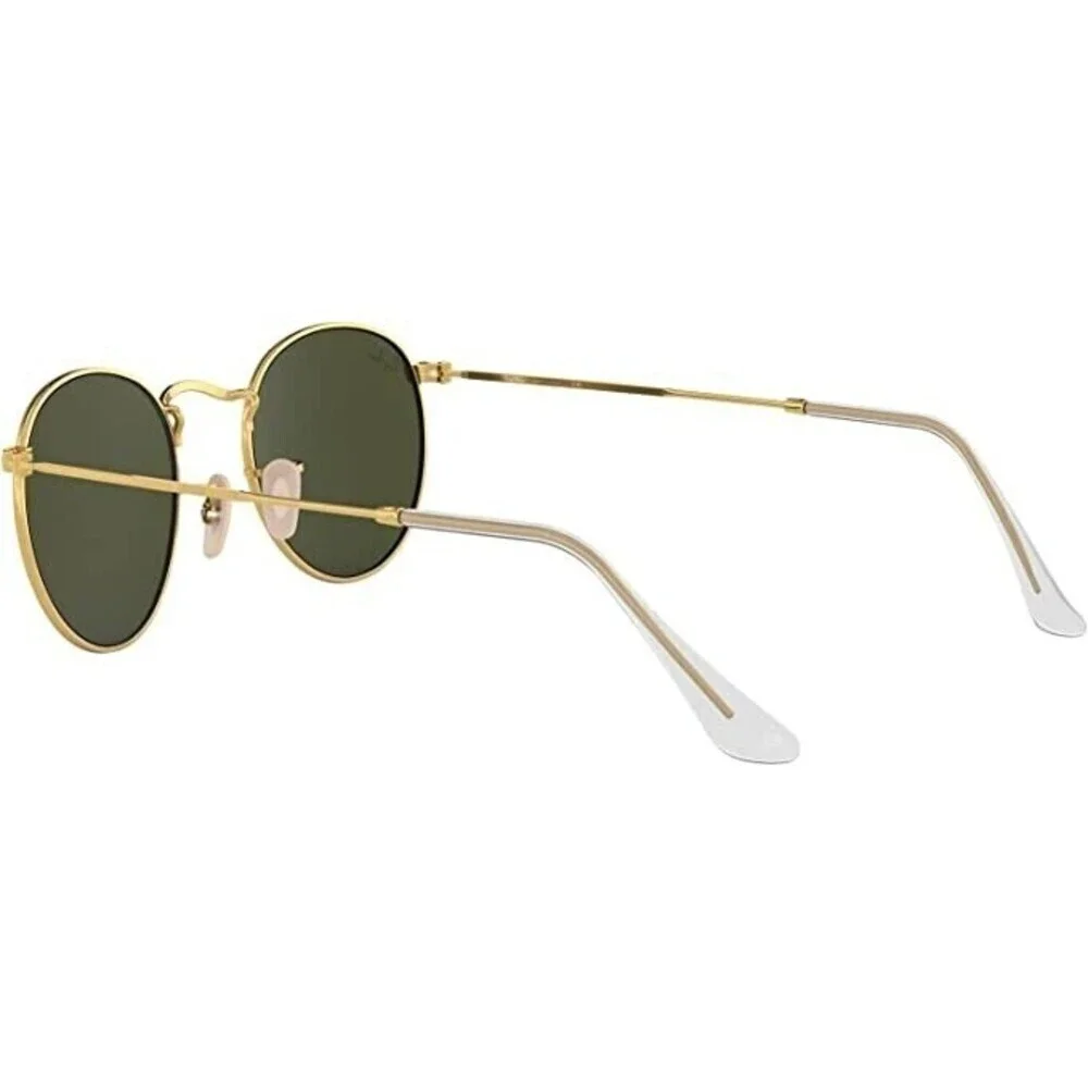 Ray - Ban Unisex Gold Metal Round Frame Crystal Green Lense Sunglasses 47 21 140